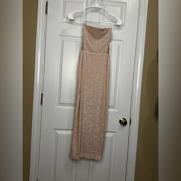 NOOKIE LUMEIRE MIDI DRESS - NUDE - Picture 1 of 13